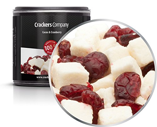 5 x 80g Fruchtmischung mit Kokos Cranberry kandiert PREMIUM fettarm laktosefrei salzfrei 5 x 80g Fruchtmischung mit Kokos Cranberry kandiert PREMIUM fettarm laktosefrei salzfrei von Crackerscompany