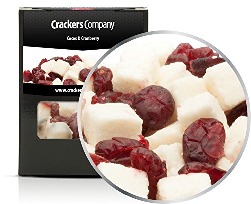 5 x 80g Fruchtmischung mit Kokos Cranberry kandiert PREMIUM fettarm laktosefrei salzfrei 5 x 80g Fruchtmischung mit Kokos Cranberry kandiert PREMIUM fettarm laktosefrei salzfrei von Crackerscompany