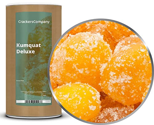 CrackersCompany 'Kumquat Deluxe' (3 x 750g in Membrandose groß) Getrocknet und kandierte Kumquats - Getrocknete und kandierte Kumquat-Früchte im Zuckermantel von Crackerscompany
