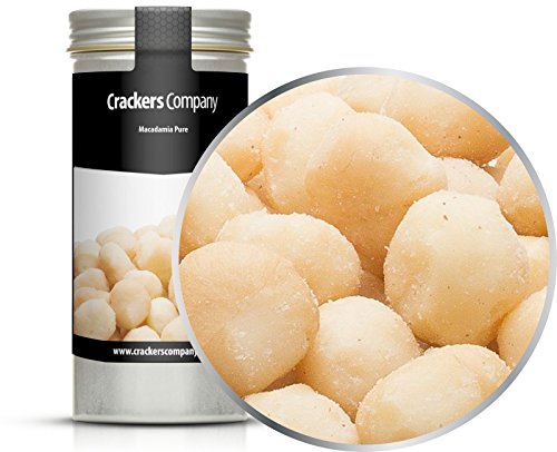 3 x 80g Macadamia Ganze Nüsse ohne Schale Rohkost-Qualität Macadamianüsse Australien 100 % naturbelassen, zuckerfrei und salzfrei vegetarisch vegan glutenfrei laktosefrei Premium Qualität von Crackerscompany