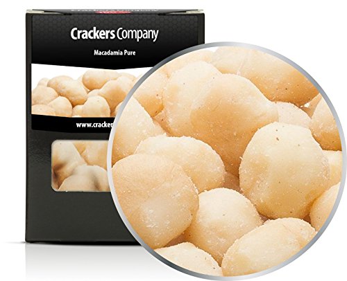 3 x 80g Macadamia Ganze Nüsse ohne Schale Rohkost-Qualität Macadamianüsse Australien 100 % naturbelassen, zuckerfrei und salzfrei vegetarisch vegan glutenfrei laktosefrei Premium Qualität von Crackerscompany