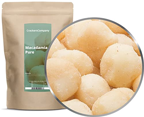 CrackersCompany 'Macadamia Pure' (2 x 500g in ZIP Beutel) das pure Macadamia Vergnügen - Macadamianuss unbehandelt und ungesalzen CrackersCompany 'Macadamia Pure' (2 x 500g in ZIP Beutel) das pure Macadamia Vergnügen - Macadamianuss unbehandelt und ungesalzen von Crackerscompany
