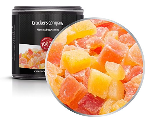 4 x 90g Mango & Papaya gehackt gewürfelt kandiert für Joghurt Quark Müsli sehr fettarm salzfrei vegetarisch vegan glutenfrei laktosefrei 100 % Premium 4 x 90g Mango & Papaya gehackt gewürfelt kandiert für Joghurt Quark Müsli sehr fettarm salzfrei vegetarisch vegan glutenfrei laktosefrei 100 % Premium von Crackerscompany