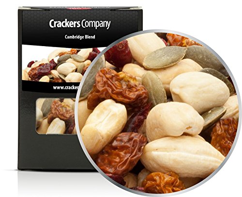 5 x 80g Studentenfutter Cambridge Erdnuss Cashew Cranberry Physalis Kürbiskern fettarm ohne salzzusatz vegetarisch vegan glutenfrei laktosefrei von Crackerscompany