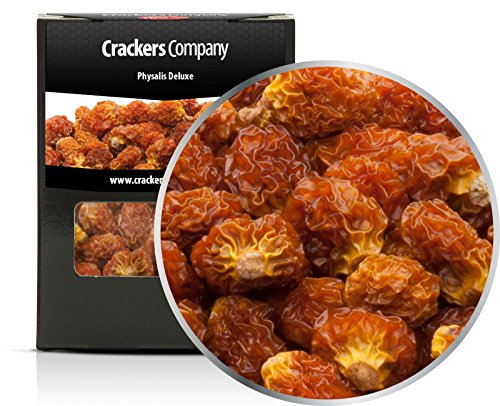 4 x 80g Physalis getrocknet Stachelbeeren naturbelassen Inka Beeren Kapstachelbeere fettfei zuckerfrei salzfrei vegetarisch vegan glutenfrei laktosefrei 100 % Premium Qualität von Crackerscompany