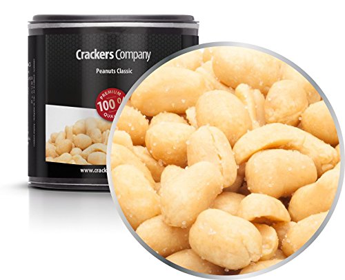 5 x 95g Erdnüsse geröstet mit Meersalz klassisch vegetarisch 26 % Protein knackig und knusprig 5 x 95g Erdnüsse geröstet mit Meersalz klassisch vegetarisch 26 % Protein knackig und knusprig von Crackerscompany