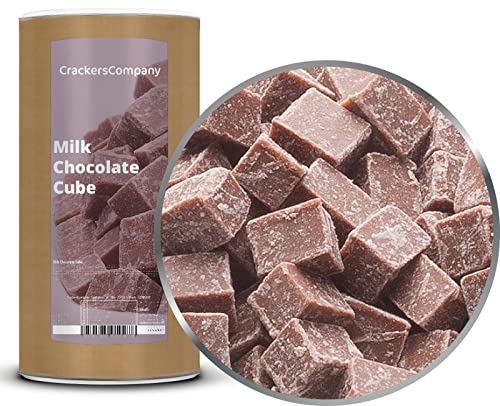 CrackersCompany 'Milk Chocolate Cube' (2 x 800g in Membrandose groß) Vollmilch Schokoladenwürfel - Vollmilchschokolade Couverture 36% Kakaoanteil von Crackerscompany