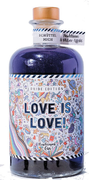 Flaschenpost 'Love is Love' Gin 41% vol. 0,5 l von Craft Circus