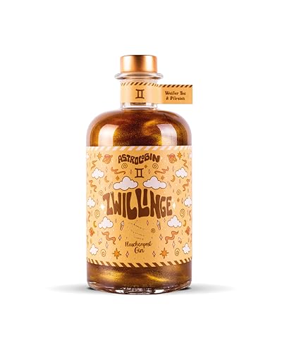 AstroloGin® - Für jedes Sternzeichen | Farbiger Glitzer Gin mit Holunder & Johannisbeere | Premium Gin aus Deutschland | 41% Vol (1 x 0,5l) (Zwillinge) von Craft Circus