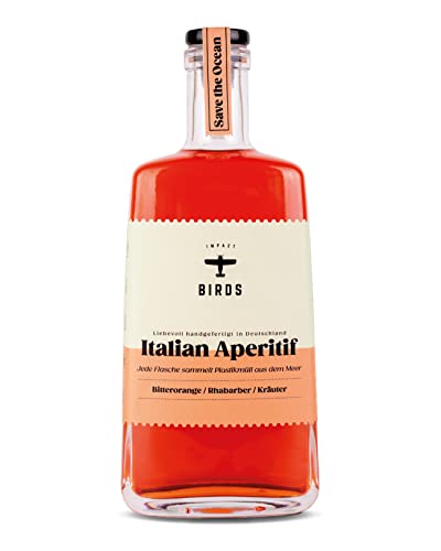 BIRDS Italian Aperitif - 15% Vol Ideal für italienischen Spritz mit Prosecco Premium Aperitivo mit Bitter Orange, Rhabarber und Kräuter (1 x 0,5l) von Craft Circus