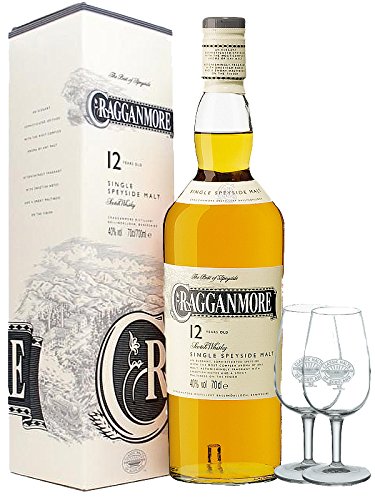 Cragganmore 12 Jahre Single Malt Whisky 0,7 Liter + 2 Classic Malt Tasting Gläser von Cragganmore 12 Jahre