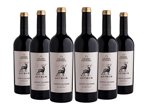 Crama Ceptura | ASTRUM CERVI Cabernet Sauvignon – Rotwein halbtrocken aus Rumänien | Weinpaket 6 x 0.75 L DOC-CMD von Crama Ceptura
