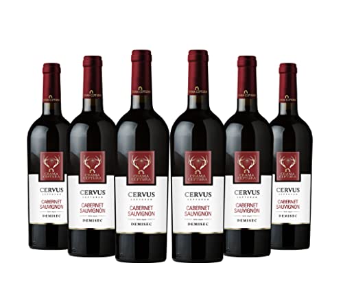 Crama Ceptura | CERVUS CEPTURUM Cabernet Sauvignon – Rotwein halbtrocken aus Rumänien | Weinpaket 6 x 0.75 L IGP von Crama Ceptura