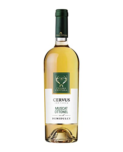 Crama Ceptura | CERVUS CEPTURUM Muscat Ottonel – Weißwein halbtrocken aus Rumänien 0.75 L von Crama Ceptura