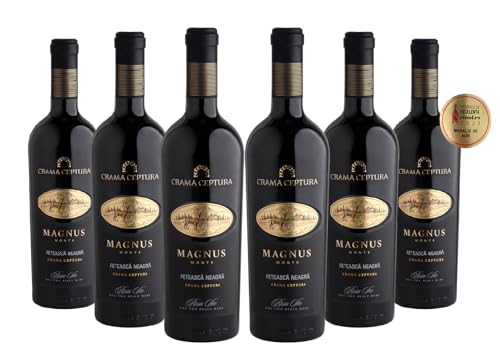 Crama Ceptura | MAGNUS MONTE Feteasca Neagra – Rotwein trocken aus Rumänien | Weinpaket 6 x 0.75 L DOC-CMD von Crama Ceptura
