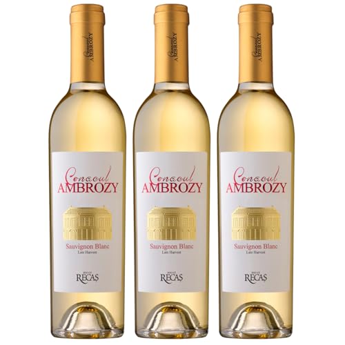 Cramele Recas Conacul Sauvignon Blanc Late Harvets DOC CMD Weißwein Wein Trocken Rumänien (3 x 0,375l) von Cramele Recas