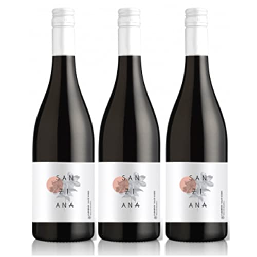 Cramele Recas Sanziana Cabernet Sauvignon Rotwein Wein Trocken Rumänien I Visando Paket (3 Flaschen) von Cramele Recas