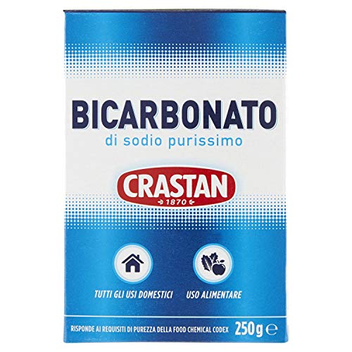3x Crastan Bicarbonato di sodio purissimo reines Natriumbicarbonat für den Heimgebrauch und für Lebensmittel 250g von Crastan