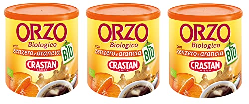 3x Crastan Orzo Biologico con Zenzero e Arancia Bio-Gerste mit Ingwer und Orange 100% Italienische Gerste, Natürlich Koffeinfrei 120g 3x Crastan Orzo Biologico con Zenzero e Arancia Bio-Gerste mit Ingwer und Orange 100% Italienische Gerste, Natürlich Koffeinfrei 120g von Crastan