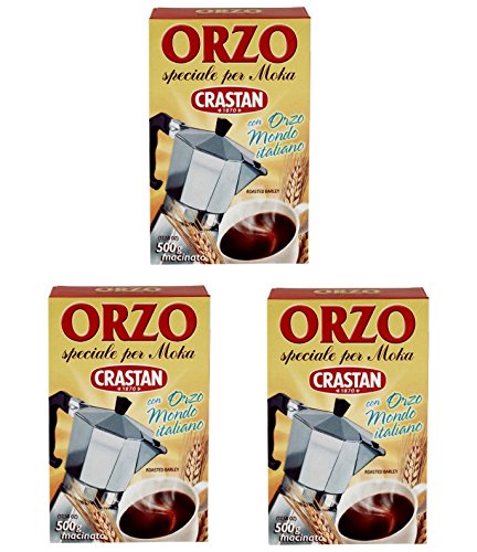 3x Crastan Orzo per moka kaffee Instant lösliche Gerste Getreidekaffee Kaffee 500gr von Crastan