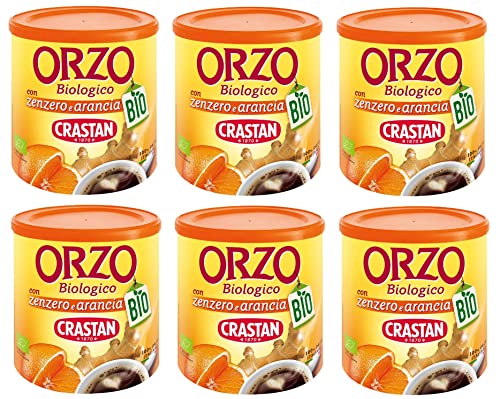 6x Crastan Orzo Biologico con Zenzero e Arancia Bio-Gerste mit Ingwer und Orange 100% Italienische Gerste, Natürlich Koffeinfrei 120g 6x Crastan Orzo Biologico con Zenzero e Arancia Bio-Gerste mit Ingwer und Orange 100% Italienische Gerste, Natürlich Koffeinfrei 120g von Crastan