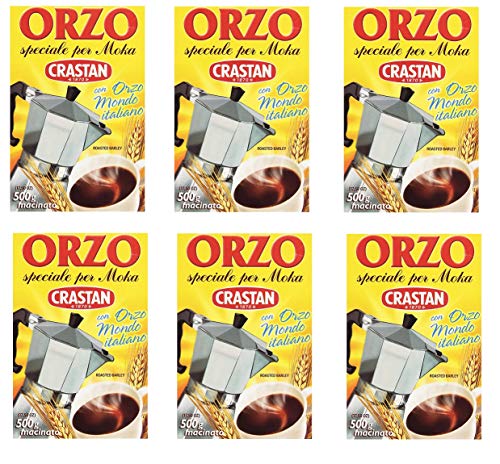 6x Crastan Orzo per moka kaffee Instant lösliche Gerste Getreidekaffee Kaffee 500gr von Crastan
