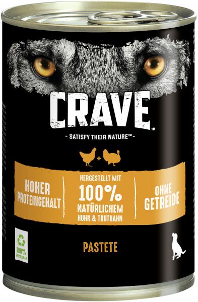 Crave Hund Adult Pastete mit Huhn & Truthahn von Crave