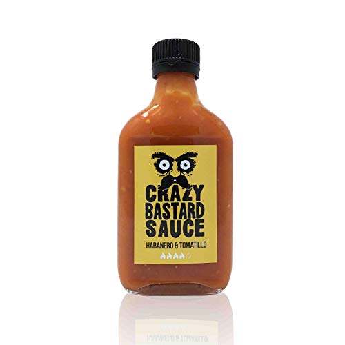 Crazy B. Sauce - Habanero & Tomatillo (200ml) Scharf und fruchtig Chili sauce mit Habanero von Crazy Bastard