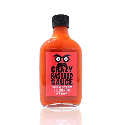 Crazy B. Sauce - Trinidad Scorpion & Clementine (200ml) - Extrem scharfe Chili Sauce mit Zitrusaroma von Crazy Bastard