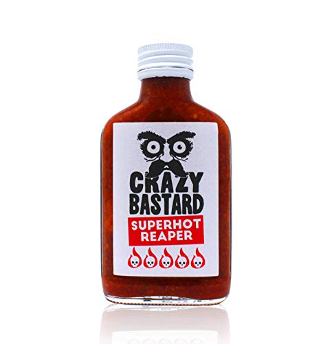 Crazy B. Superhot Reaper - Ultra scharfe Chili-Sauce mit 50% Carolina Reaper Chili… von Crazy Bastard