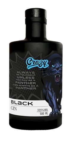 Crazy Spirits Black Gin – 500ml Handcrafted & vegan, 37,5% Vol – einzigartiger Premium Gin mit intensiver Brombeer-Note von Crazy Spirits