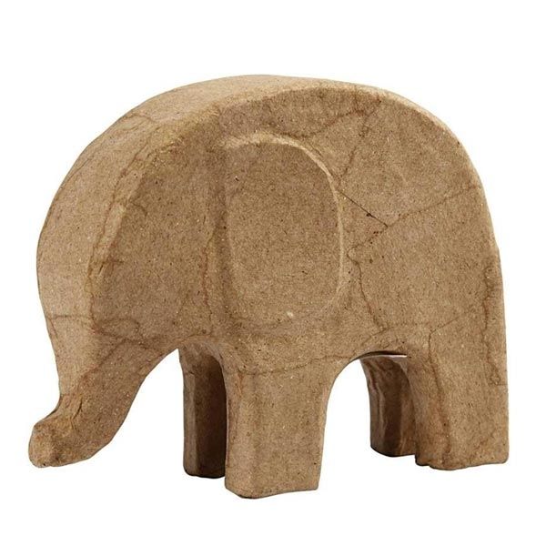 Elefant zum Bemalen und Verzieren, 14cm x 17cm, niedlicher Elefant von Creative Company