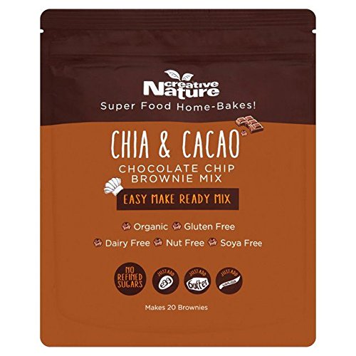 Creative Nature Organic Chia Cacao Brownie Mix, glutenfrei, 400 g Creative Nature Organic Chia Cacao Brownie Mix, glutenfrei, 400 g von Creative
