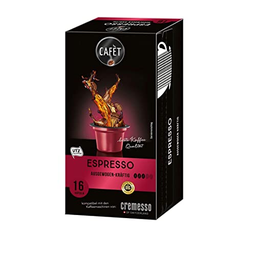 Cafet für Cremesso, Kaffekapseln Espresso 16 Stück von Cremesso