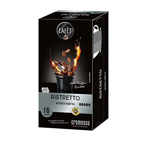 Cafet für Cremesso, Kaffekapseln Ristretto 16 Stück von Cremesso