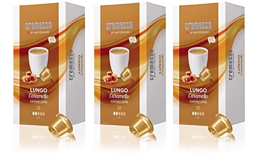 Cremesso 3 x 16 Kapseln Lungo Caramello, Kaffee-Röststufe 2/5, Anzahl von Einheiten 48 Stück von Cremesso