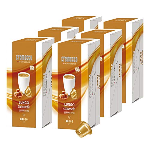 Cremesso Kaffeekapseln LUNGO Caramello 96 Stück (6 x 16 Stück) von Cremesso