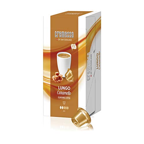 Cremesso Lungo Caramello - Kaffee mit Karamelgeschmack 4er-Pack (4 x 96g) von Cremesso