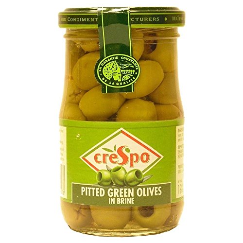 Crespo - Pitted Green Olives In Brine - 198g von Crespo