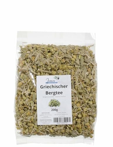 Bergtee aus Griechenland | 200g Packung | Griechisches Eisenkraut, Sideritis scardica | Jassas-Shop von Cretan Life