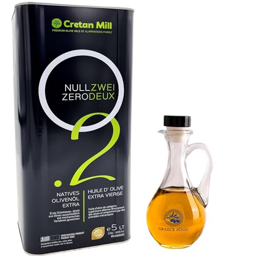 Griechisches extra natives Olivenöl mit nur 0,2% Säuregehalt im 5 Liter Kanister Kreta Griechenland Premium Feinschmecker Gourmet Oliven Öl mit wenig Säure Griechisches extra natives Olivenöl mit nur 0,2% Säuregehalt im 5 Liter Kanister Kreta Griechenland Premium Feinschmecker Gourmet Oliven Öl mit wenig Säure von Cretan Olive Mill
