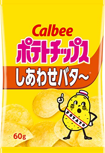 Calbee Kartoffelchips gl?cklich Butter 60g X 12 Beutel von Crisps