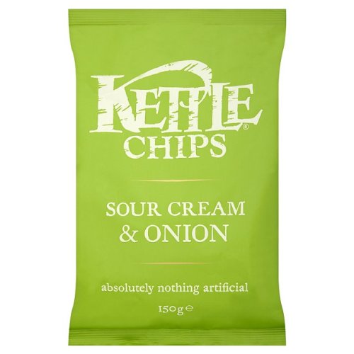 Kettle Chips Sour Cream & Onion 6x150g von Crisps