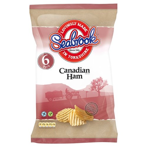 Seabrook Canadian Ham Crisps 6x6x25g von Crisps