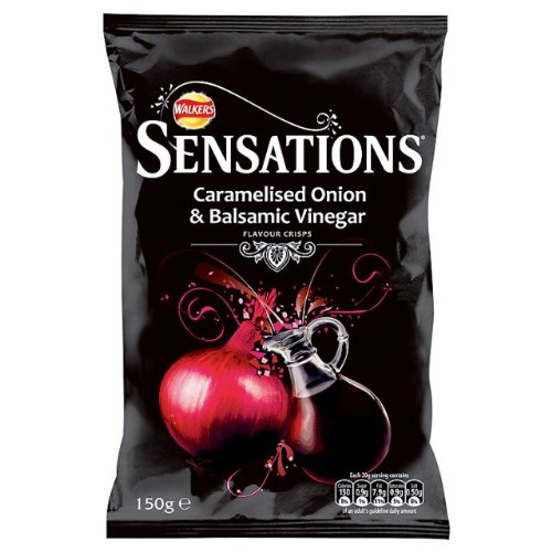 Sensations kandierten Zwiebeln und Balsamico-Essig Crisps 6x150g von Crisps