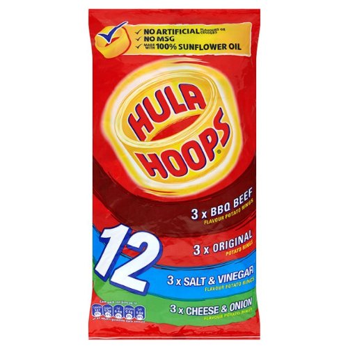Verschiedene Hula Hoops 4x12x25g von Crisps