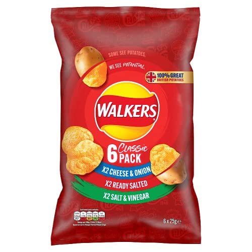Walkers Crisps Variety 6x6x25g von Crisps
