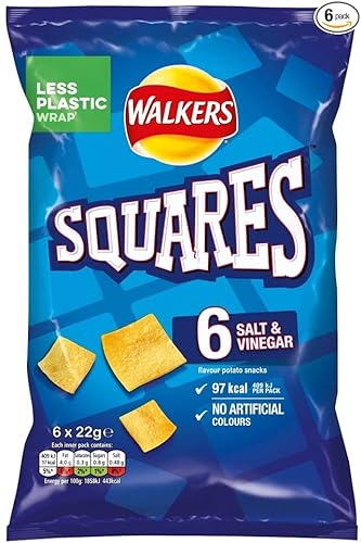 Walkers Salt & Vinegar Squares 6x6x22g von Crisps