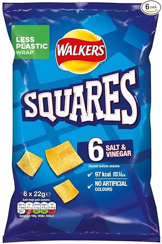 Walkers Salt & Vinegar Squares 6x6x22g von Crisps