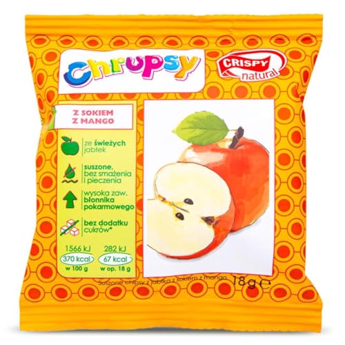 Apfelchips mit Mangosaft, 18g Crispy Natural von Crispy Natural
